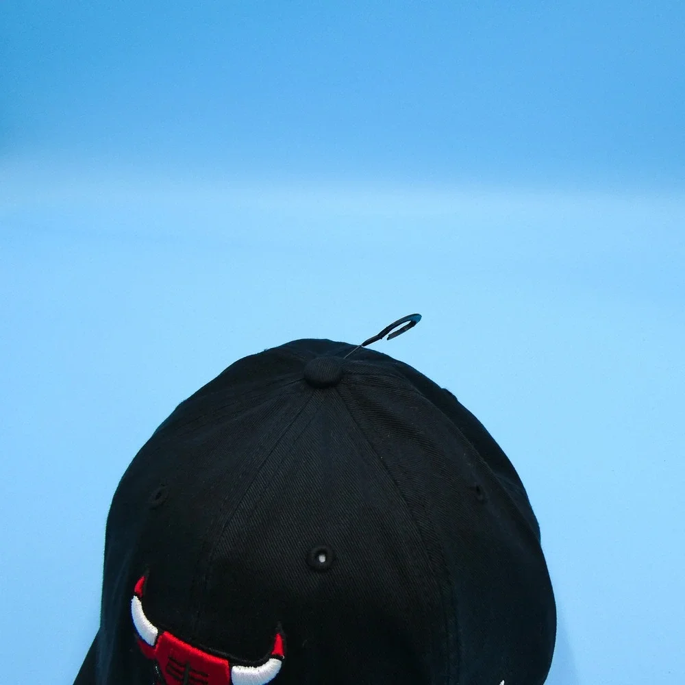 '47‎ Brand Hat Youth Chicago Bulls Black Clean Up Adjustable NBA Baseball Cap